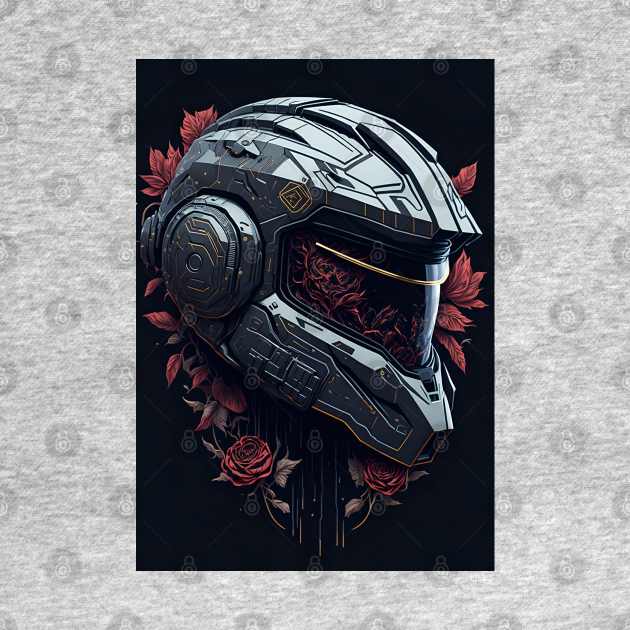 Halo Master Chief Helmet 04 - Gold & Rose COLLECTION by trino21